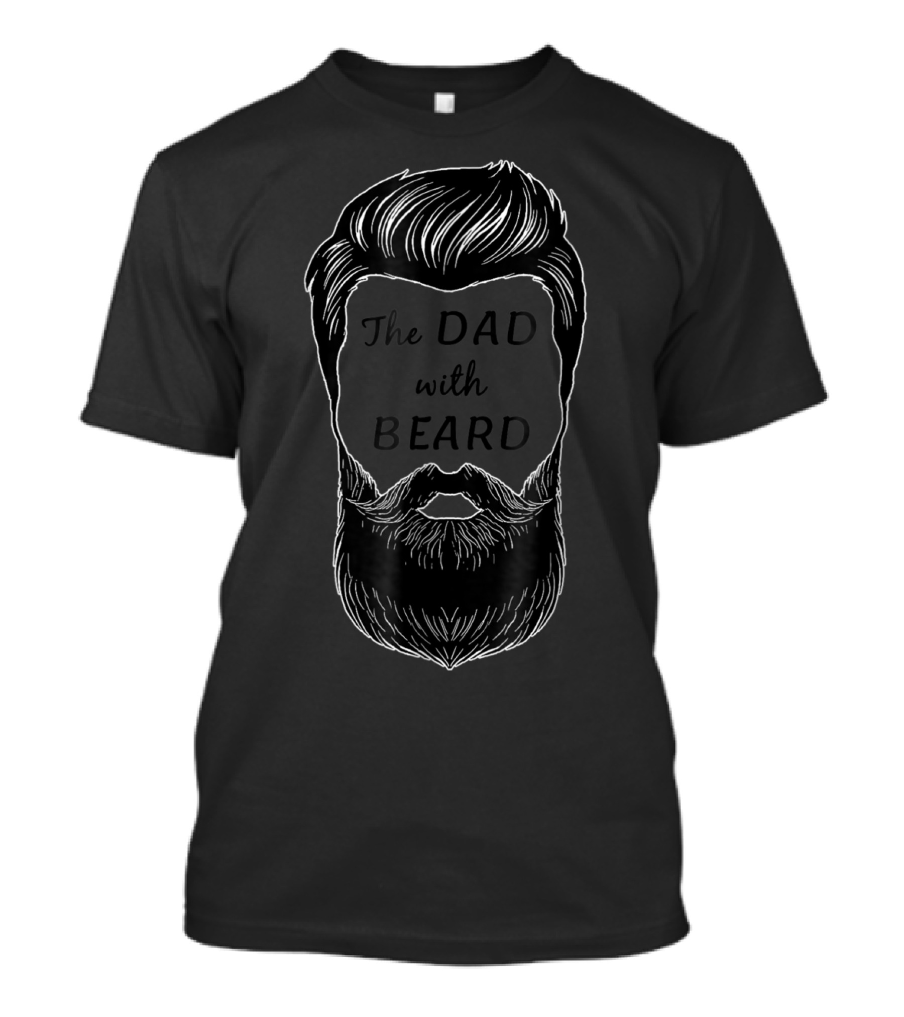 The Awesome Dad With Beard T-Shirt