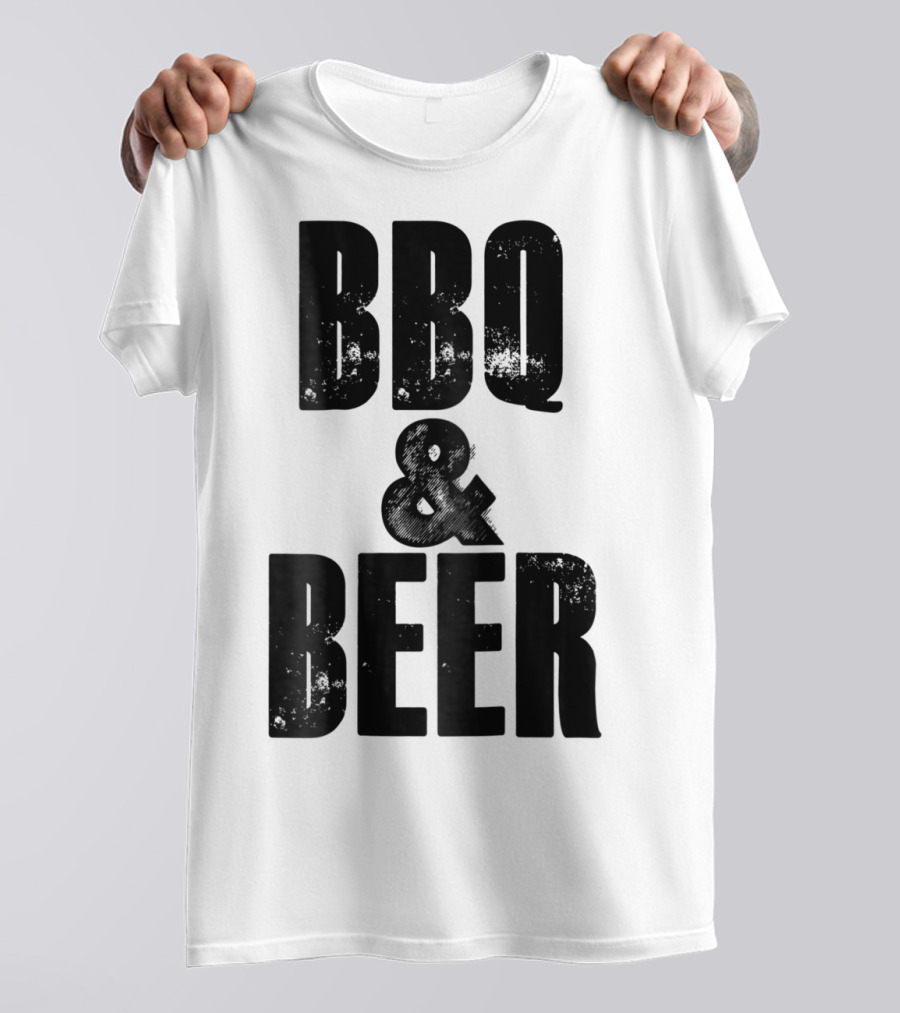 BBQ And Beer Dad Father Papa Husband BBQ And Beer T-Shirt