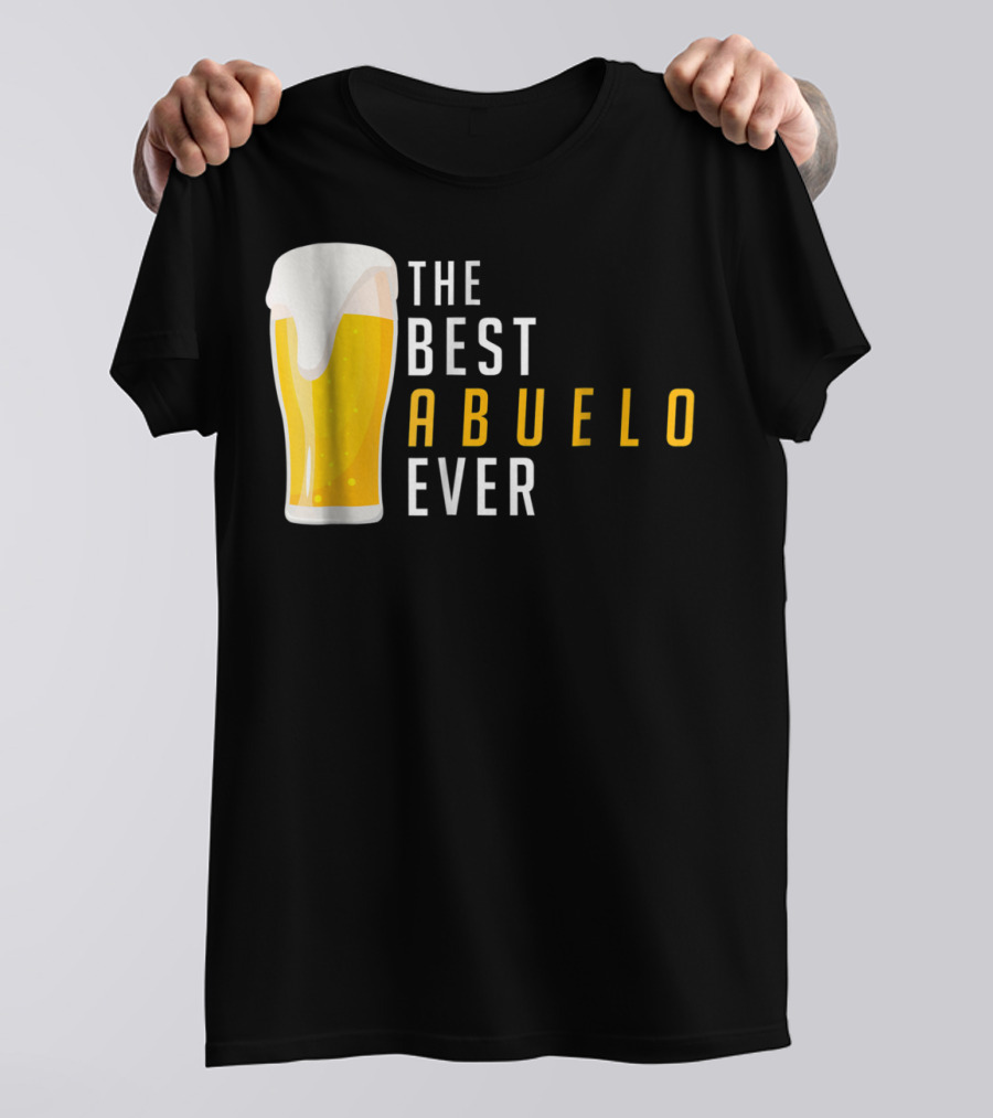 The Best Abuelo Ever Beer Glass T-Shirt