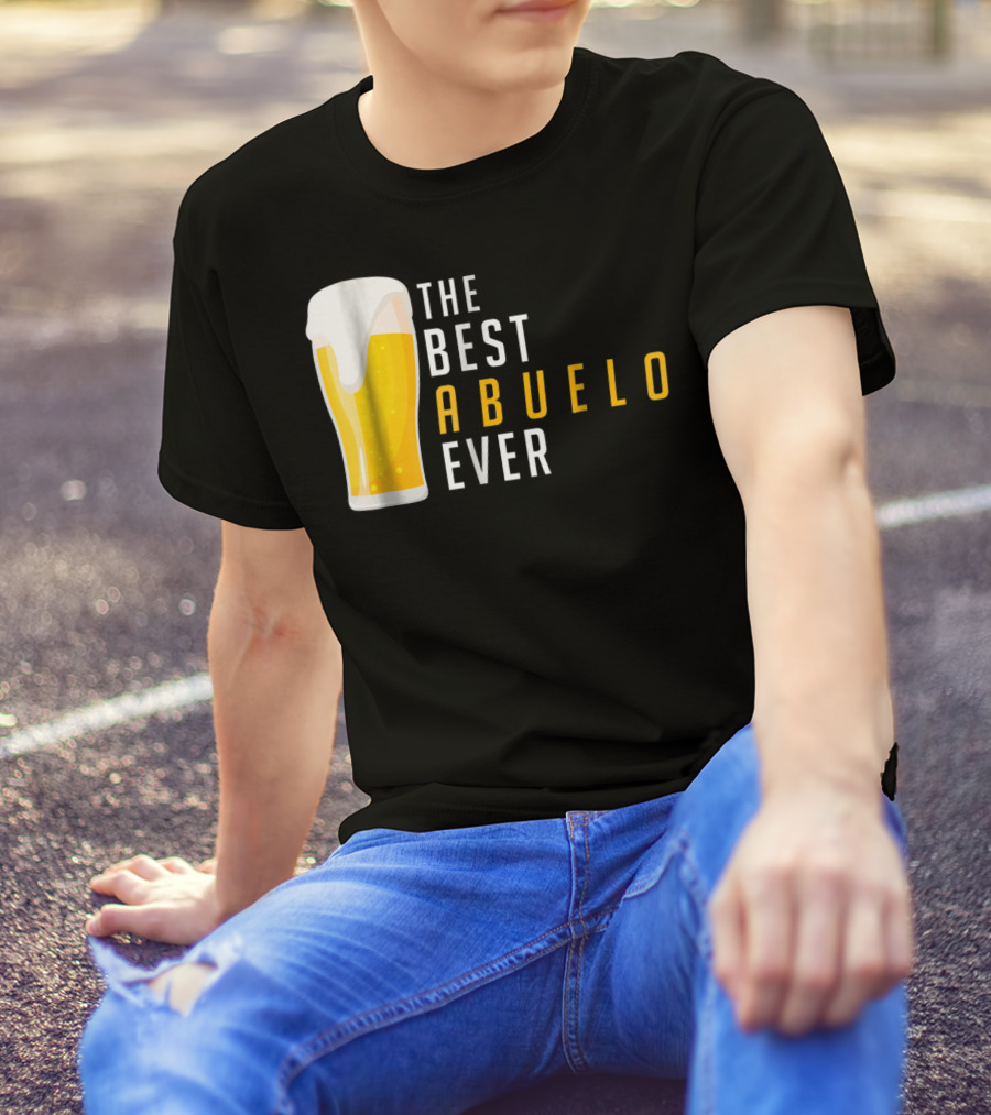 The Best Abuelo Ever Beer Glass T-Shirt