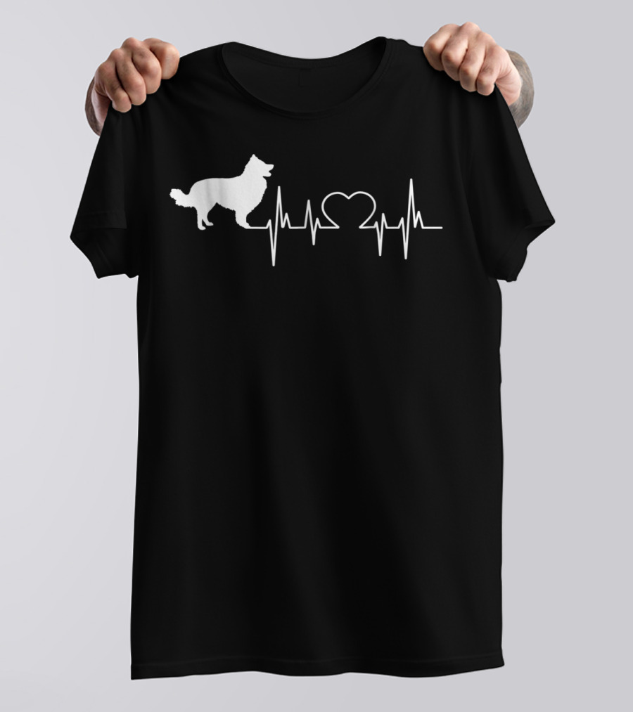 Border Collie Heartbeat Pulse T-Shirt