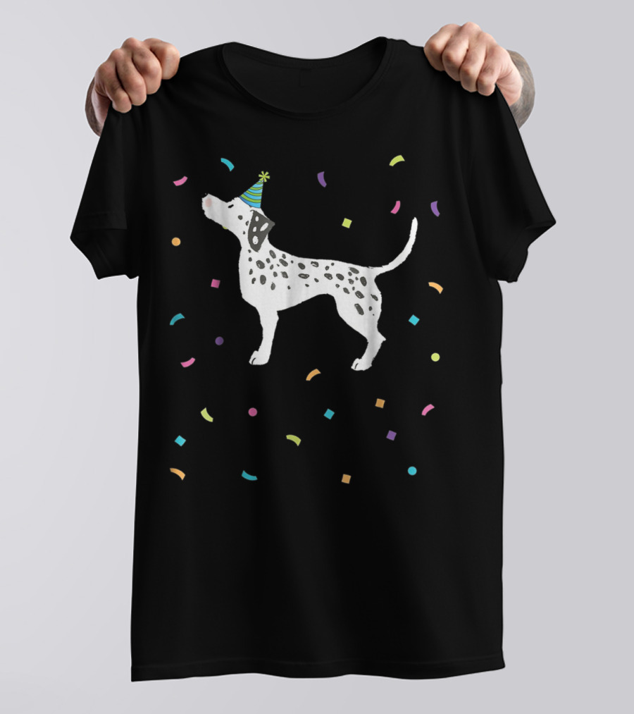 Cute Dalmatian Dog Dad Party T-Shirt