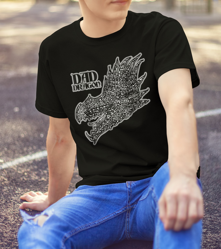 Dad Dragon Birthday Dragons82 T-Shirt