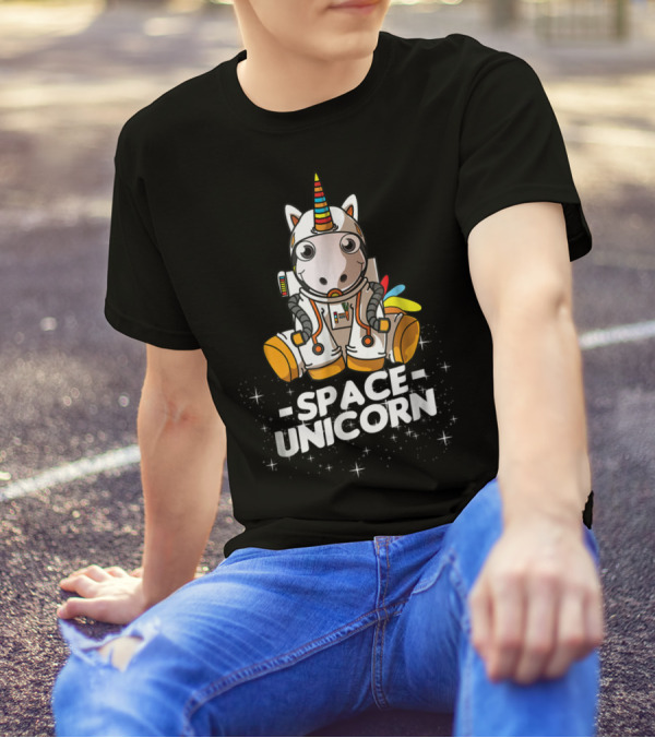 Space Unicorn Christmas Suit Dog Owner T-Shirt