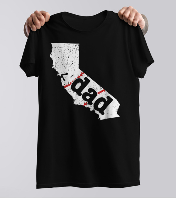 California Dad Baseball Softball Best T-Shirt
