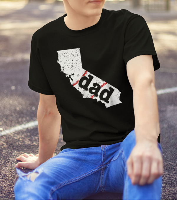 California Dad Baseball Softball Best T-Shirt