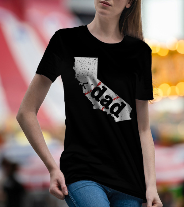 California Dad Baseball Softball Best T-Shirt