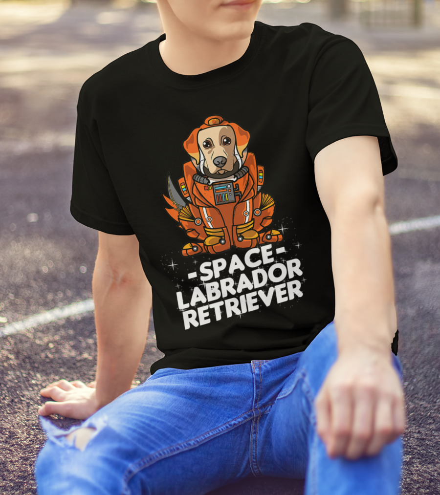 Space Labrador Retriever Space Suit Dog T-Shirt