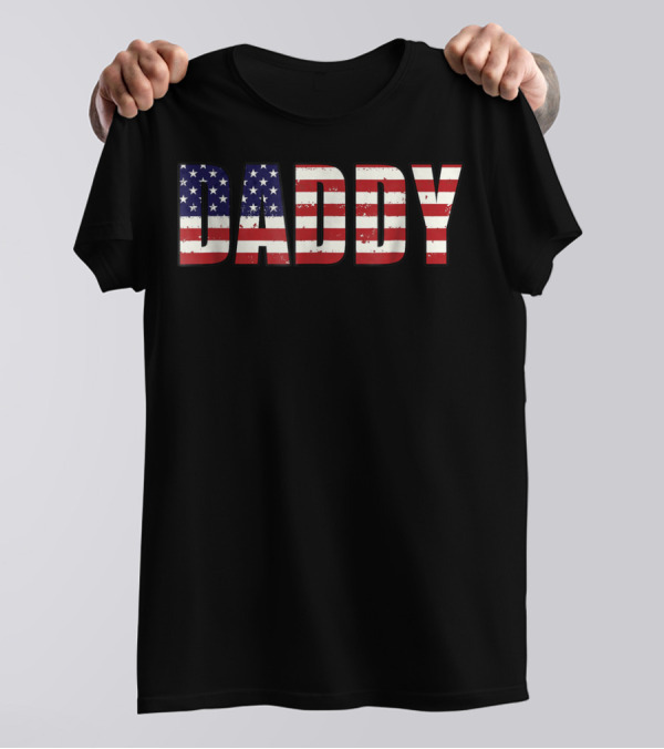 Daddy American Flag T-Shirt