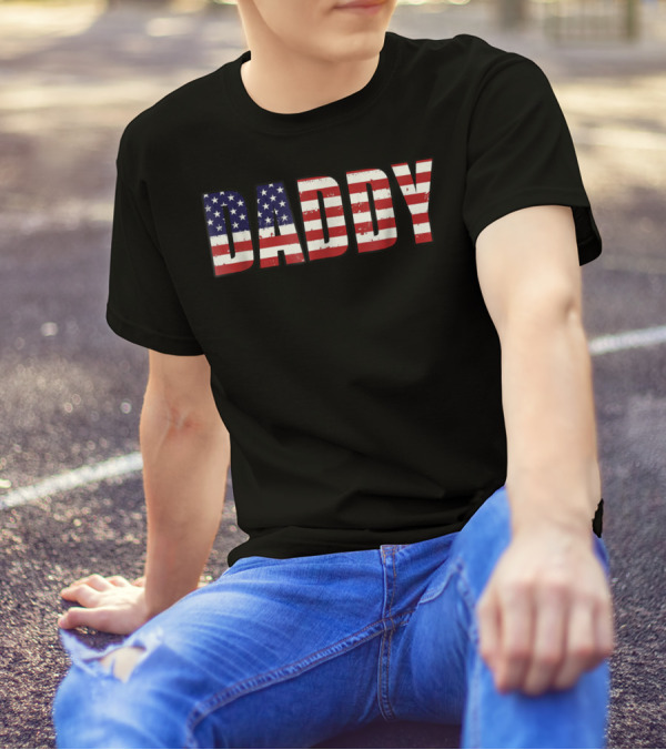 Daddy American Flag T-Shirt