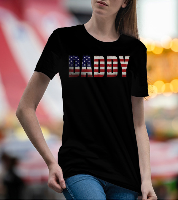 Daddy American Flag T-Shirt