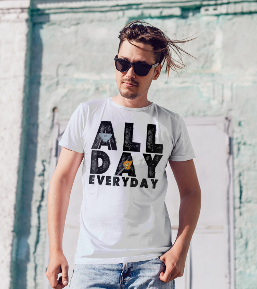 BBQ All Day Everyday Grilling Dad Husband Vintage60 Iconic Grill T-Shirt