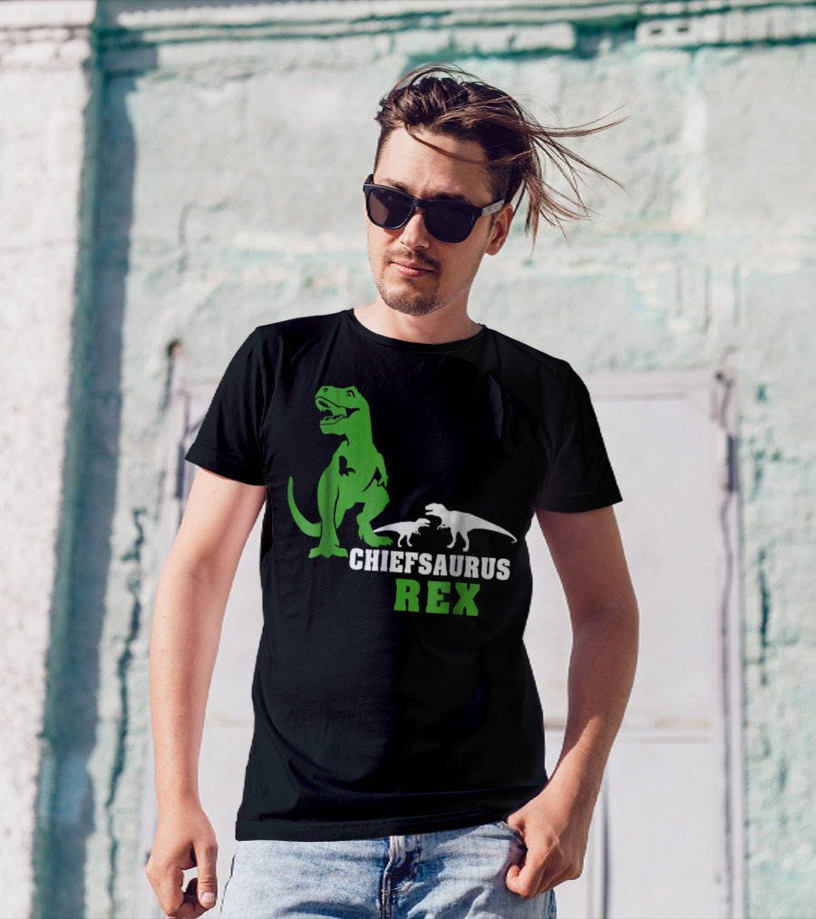 Chiefsaurus Rex Dinosaur Men T-Shirt