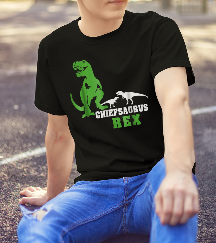 Chiefsaurus Rex Dinosaur Men T-Shirt