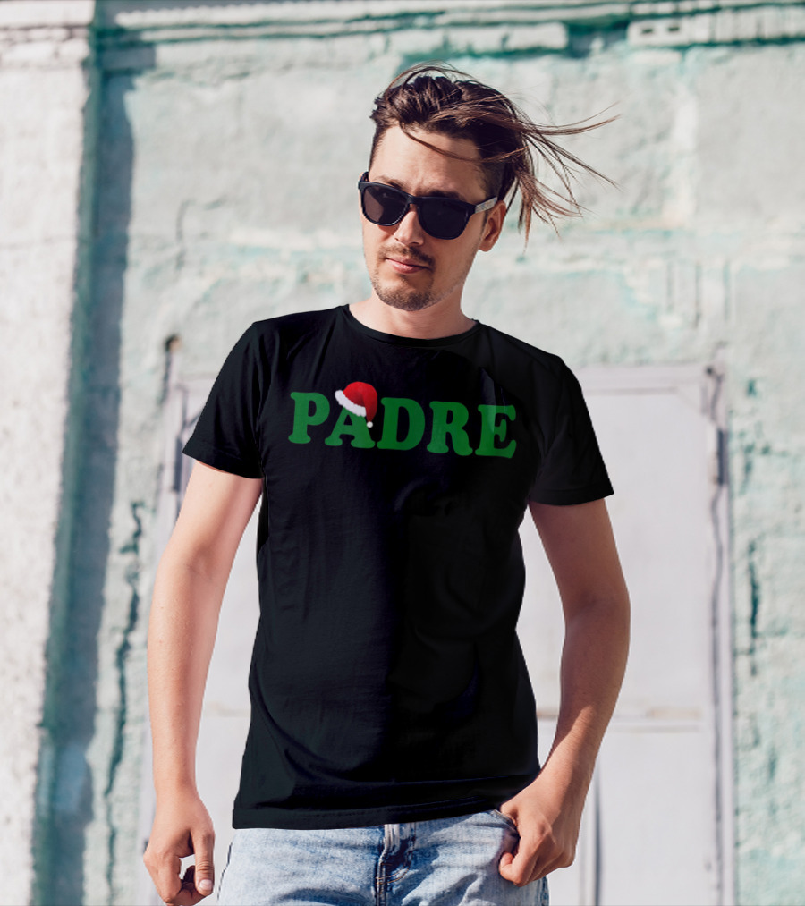 Padre Christmas Santa Hat Dad T-Shirt