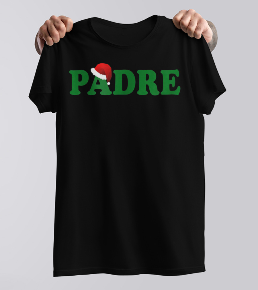 Padre Christmas Santa Hat Dad T-Shirt
