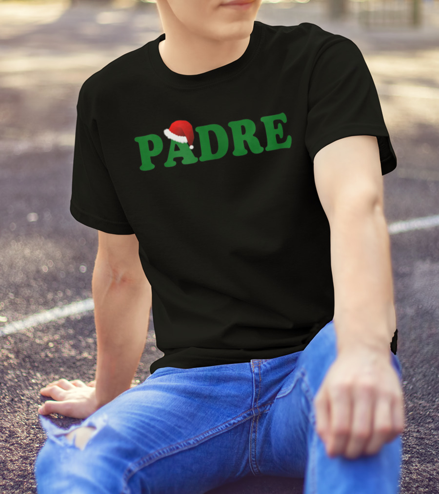 Padre Christmas Santa Hat Dad T-Shirt