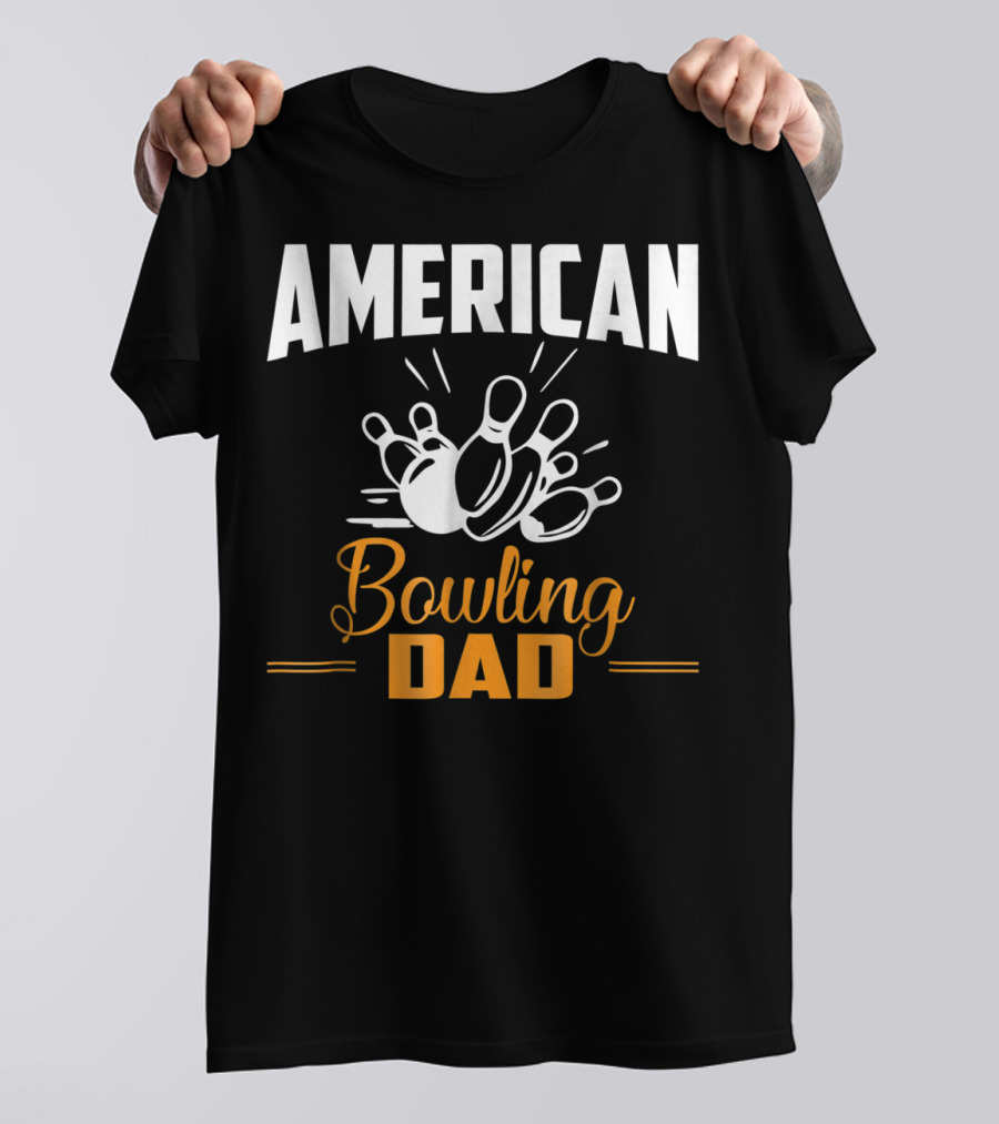 American Bowling Dad Bowler Dad 4th Of July T-Shirt