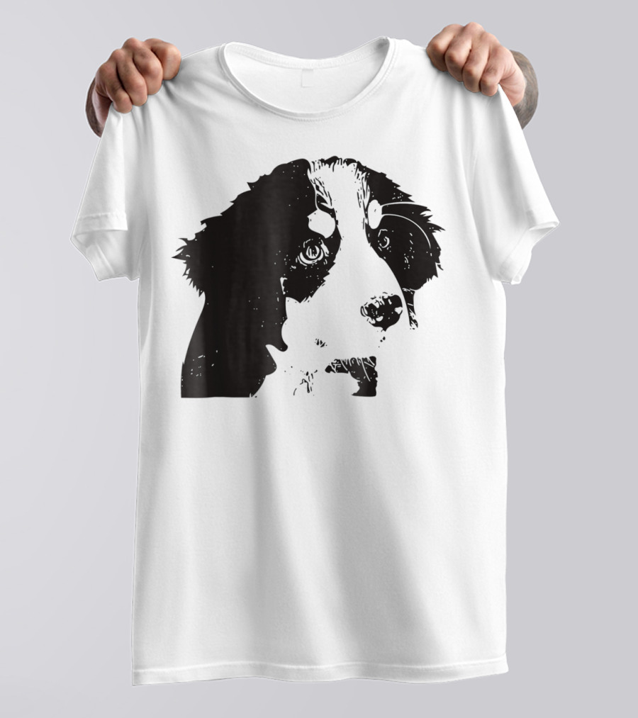 Bernese Mountain Dog Mom Or Dad Face T-Shirt
