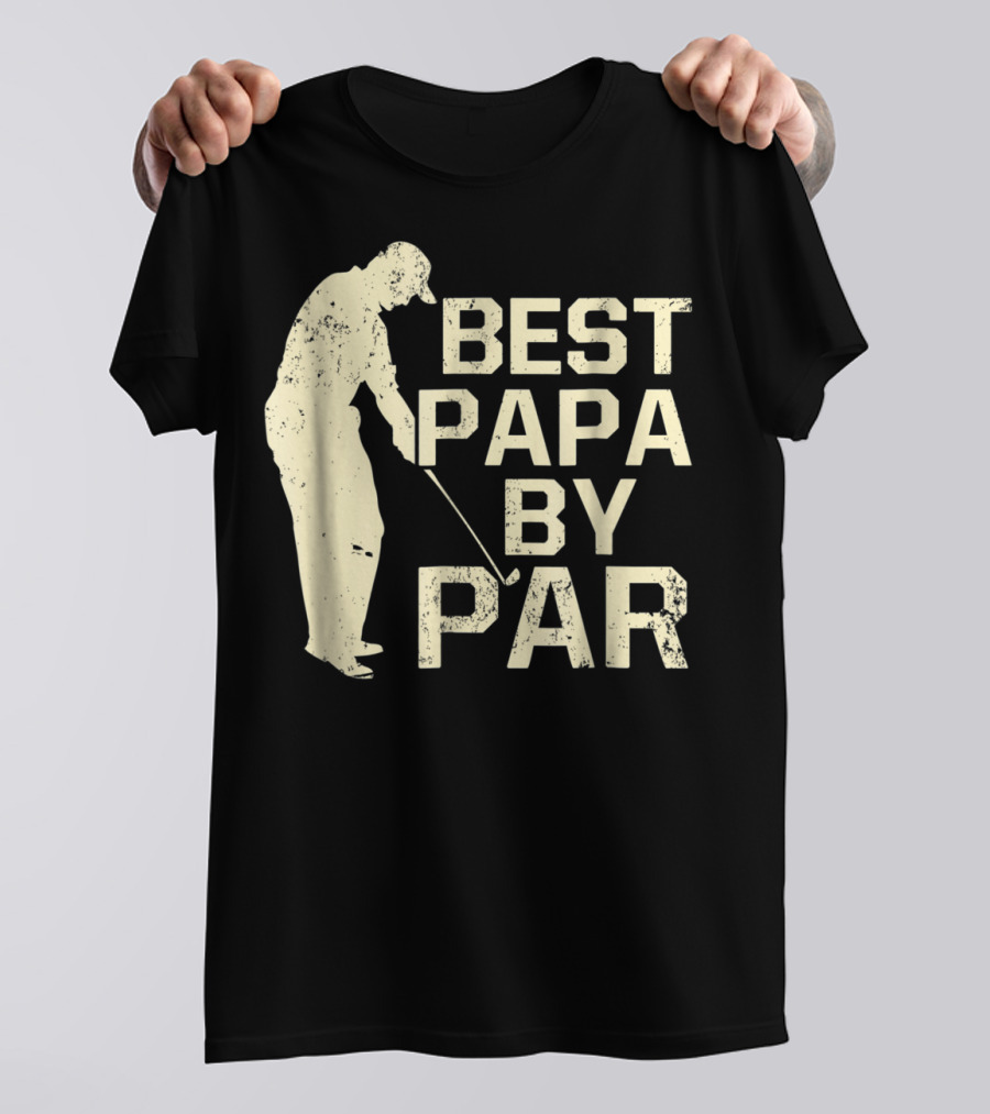 Best Papa By Par Funny Golf T-Shirt