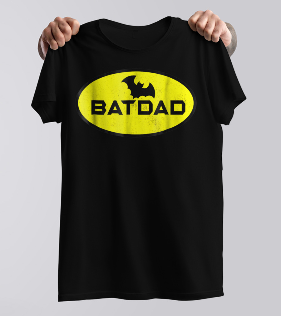 BATDAD Funny Dad Family Superhero T-Shirt