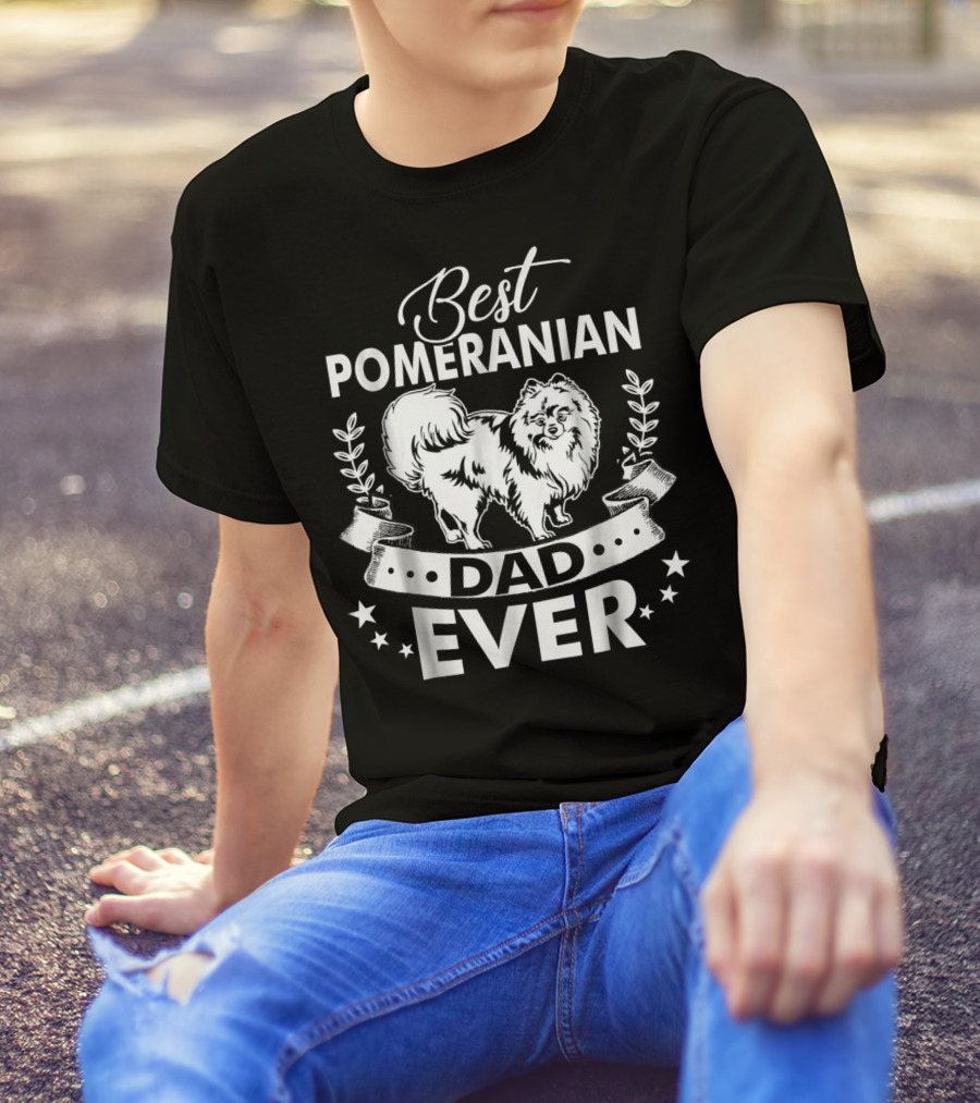 Best Pomeranian Dad Ever 58 T-Shirt