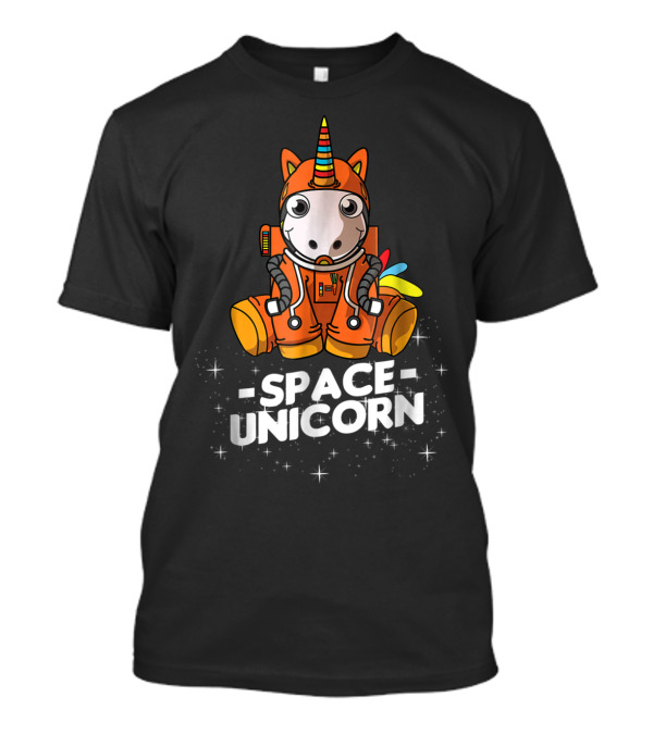 Space Unicorn Astronaut Suit With Christmas Dog Owner T-Shirt