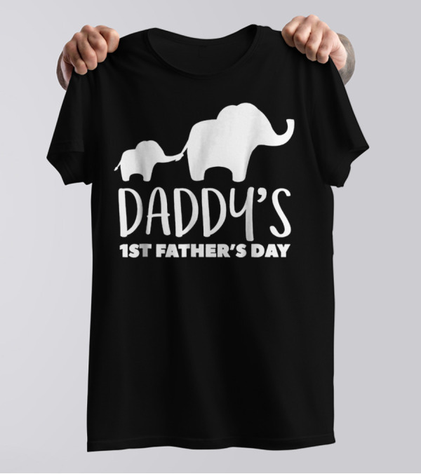 Daddy's 1st Father's Day Elephant87 T-Shirt