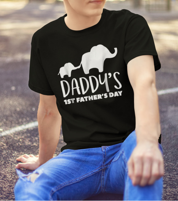 Daddy's 1st Father's Day Elephant87 T-Shirt