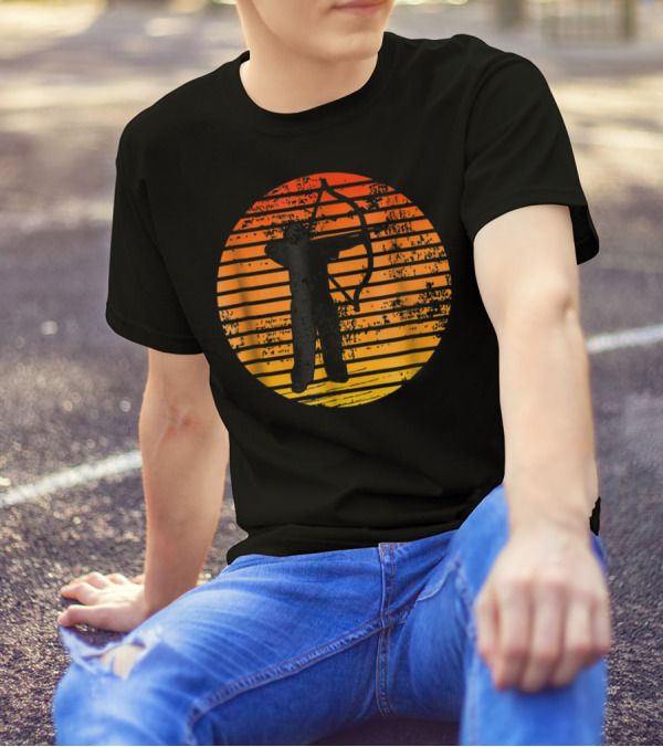 Bowman With Bow And Arrow In Sunset T-Shirt