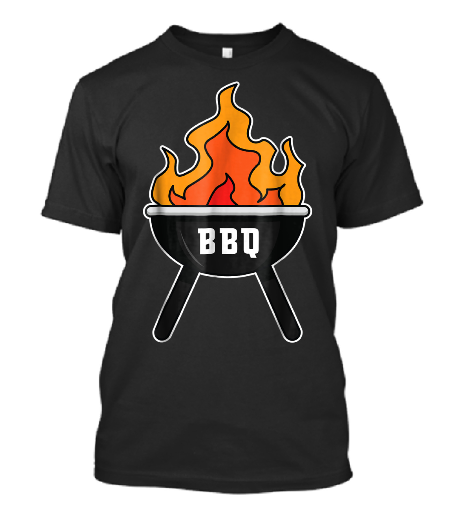 BBQ Pit Master Hot Flames Grilling Barbecue T-Shirt