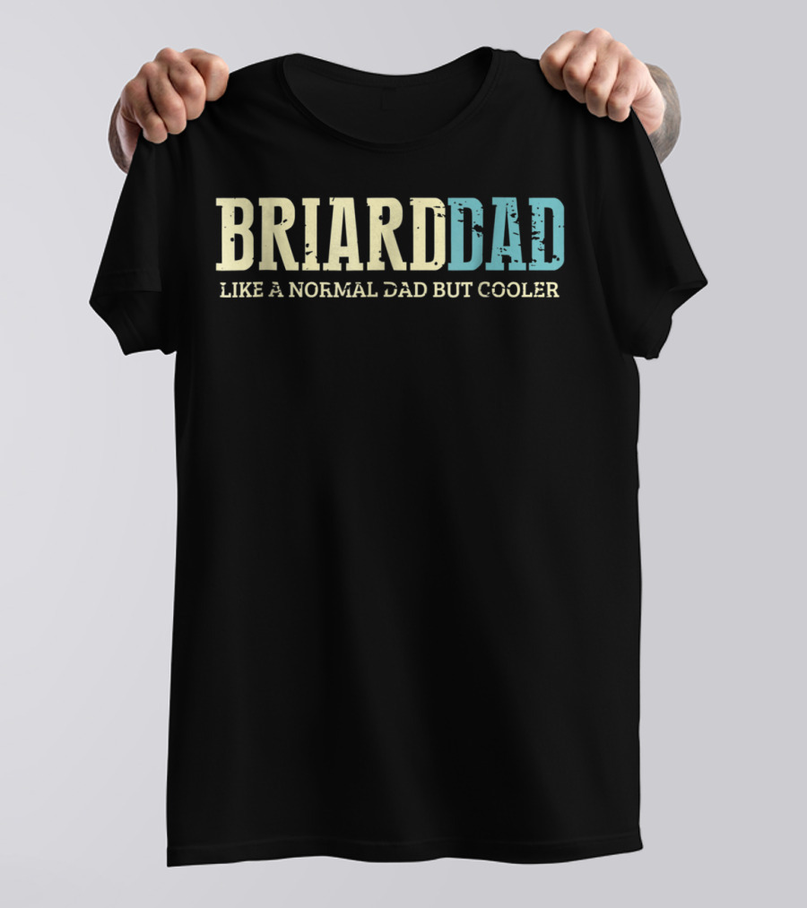 Briard Dad Like Normal Dad But Cooler Dogs Lover T-Shirt