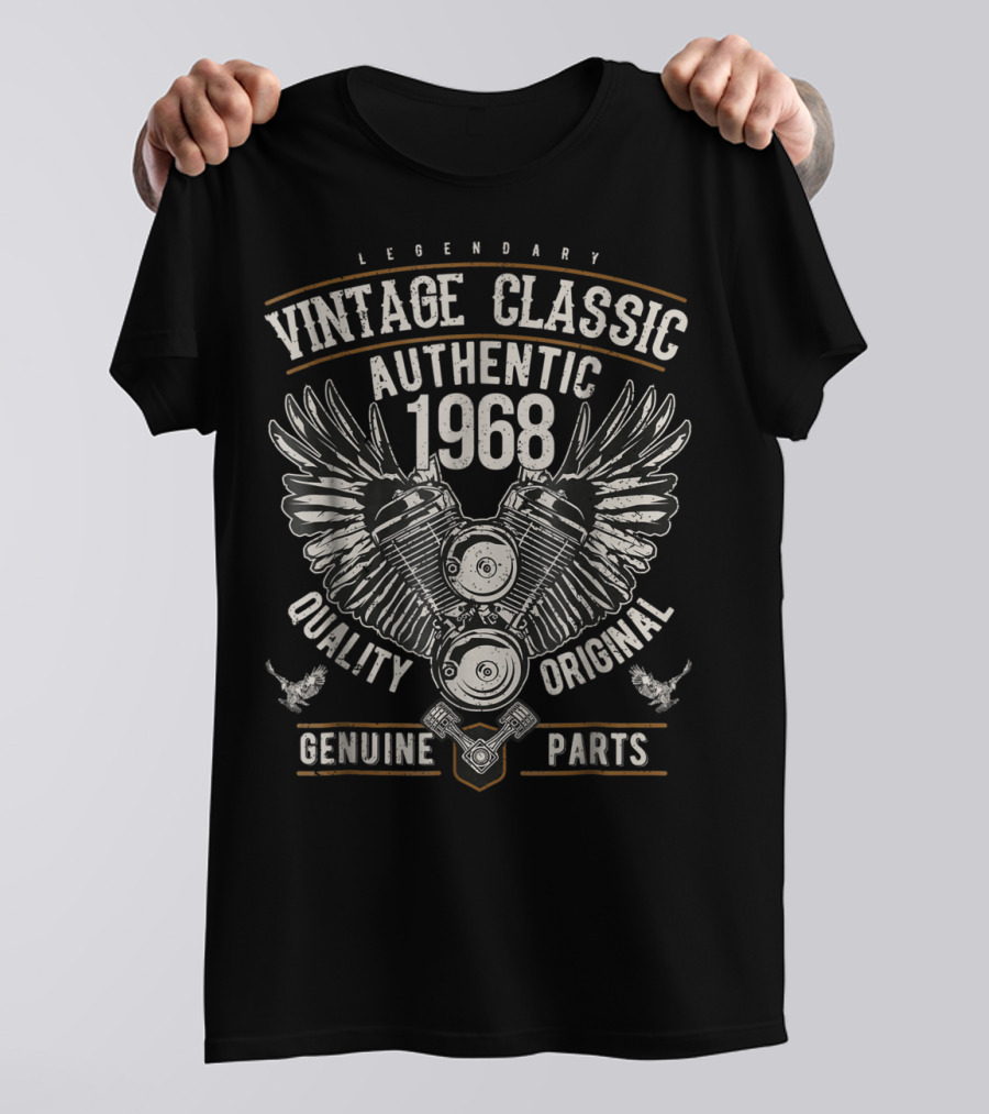Legendary Vintage Classic Authentic 1968 Quality Original Genuine Parts T-Shirt