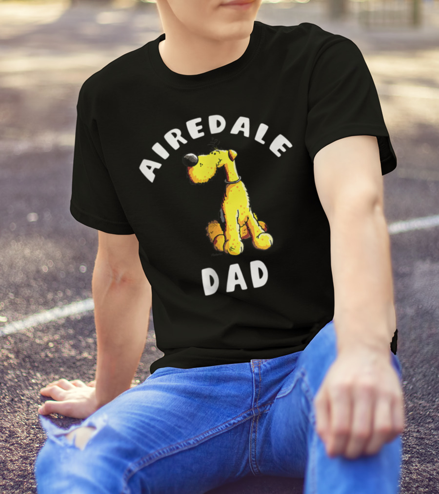 Airedale Terrier Dad T-Shirt