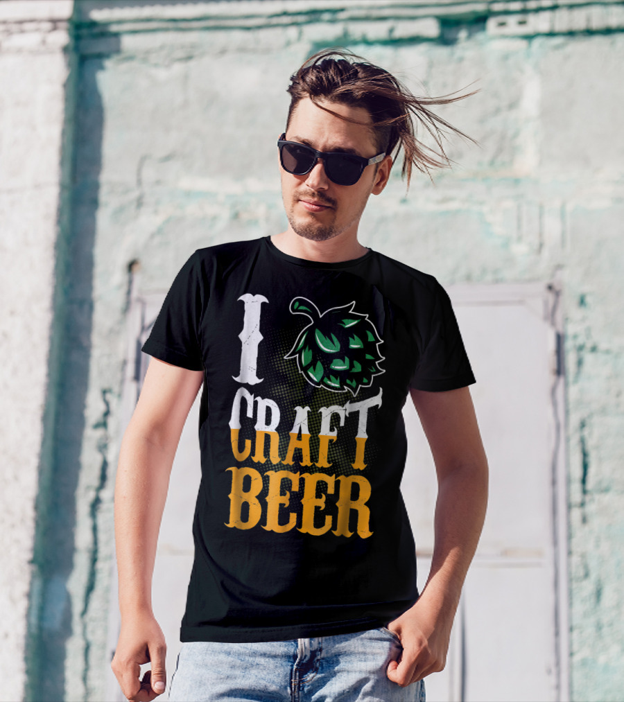 Brew Dad I Craft Beer I Love Craft Beer Hops T-Shirt