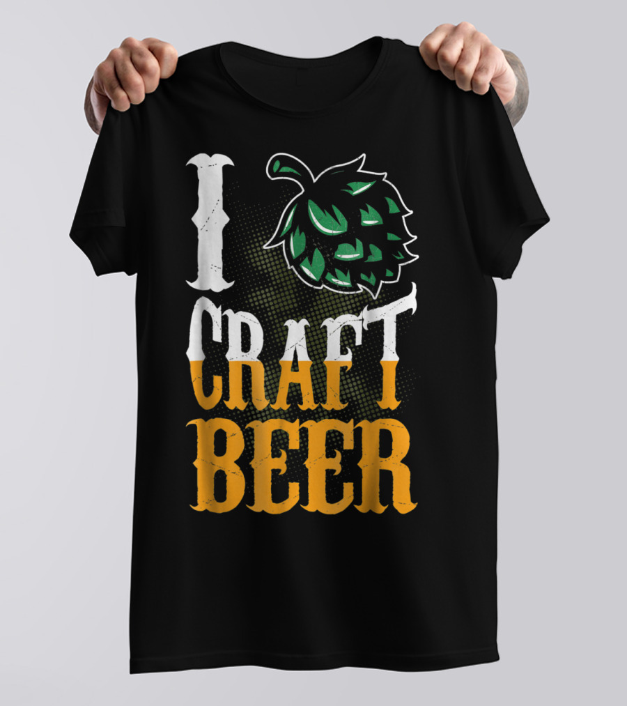Brew Dad I Craft Beer I Love Craft Beer Hops T-Shirt