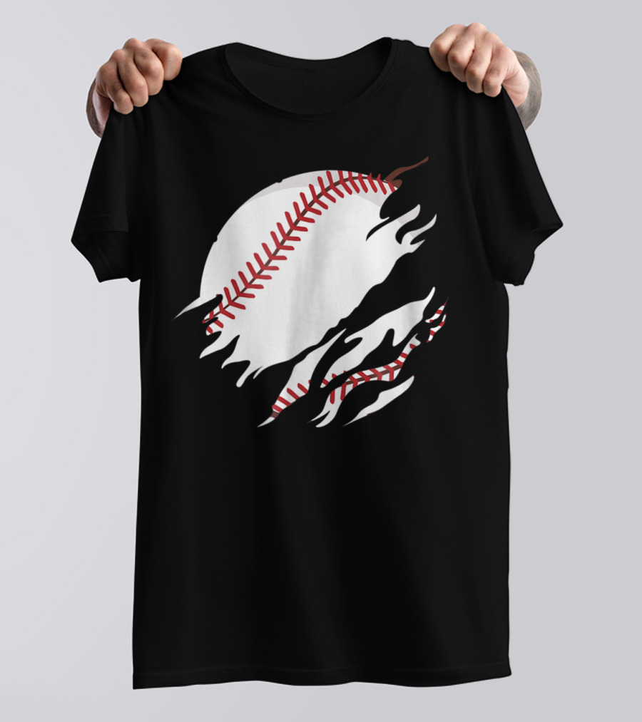 Baseball In Me Basketball Inside Me TSh36 Baseball Tears T-Shirt