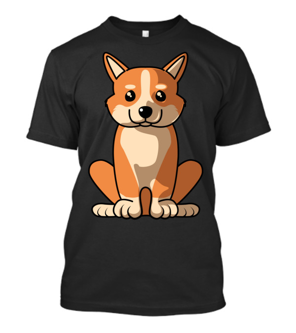 Corgi Sitting Waiting For Holidays 34 Cute Dog T-Shirt