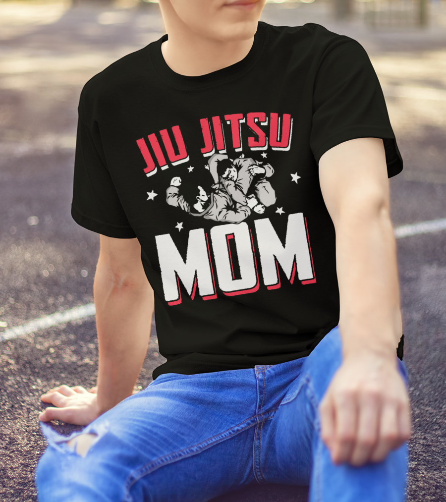 Jiu Jitsu Mom Stars Martial Arts Player T-Shirt