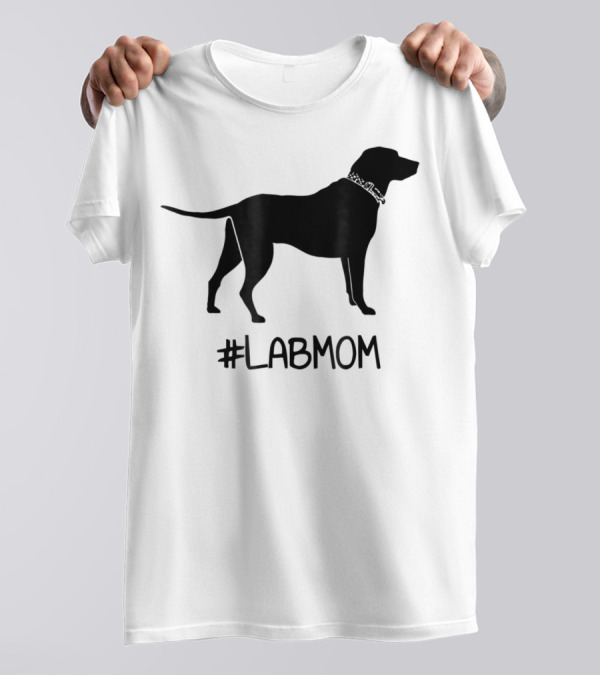 LABMOM Hashtag Lab Mom Labrador T-Shirt