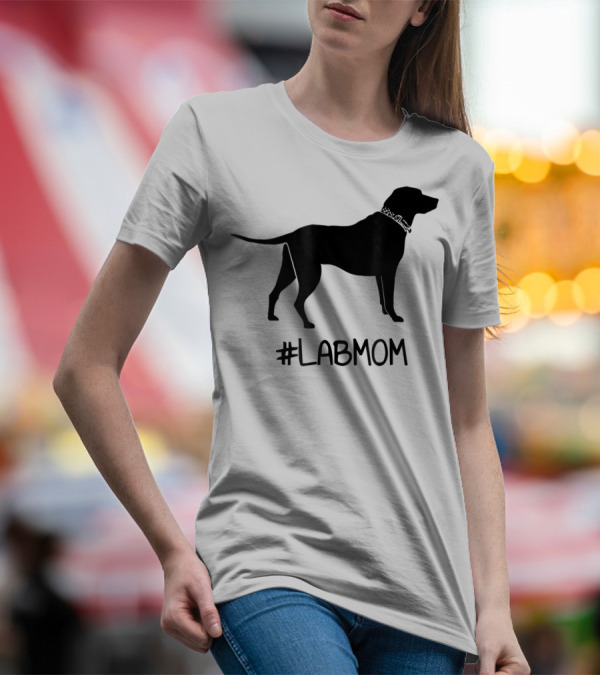 LABMOM Hashtag Lab Mom Labrador T-Shirt