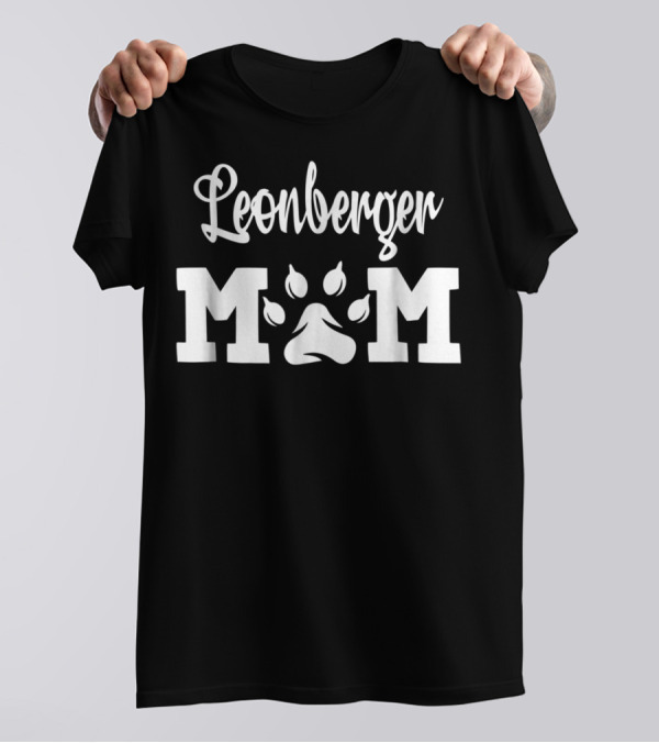 Leonberger Mom Paw Prints T-Shirt
