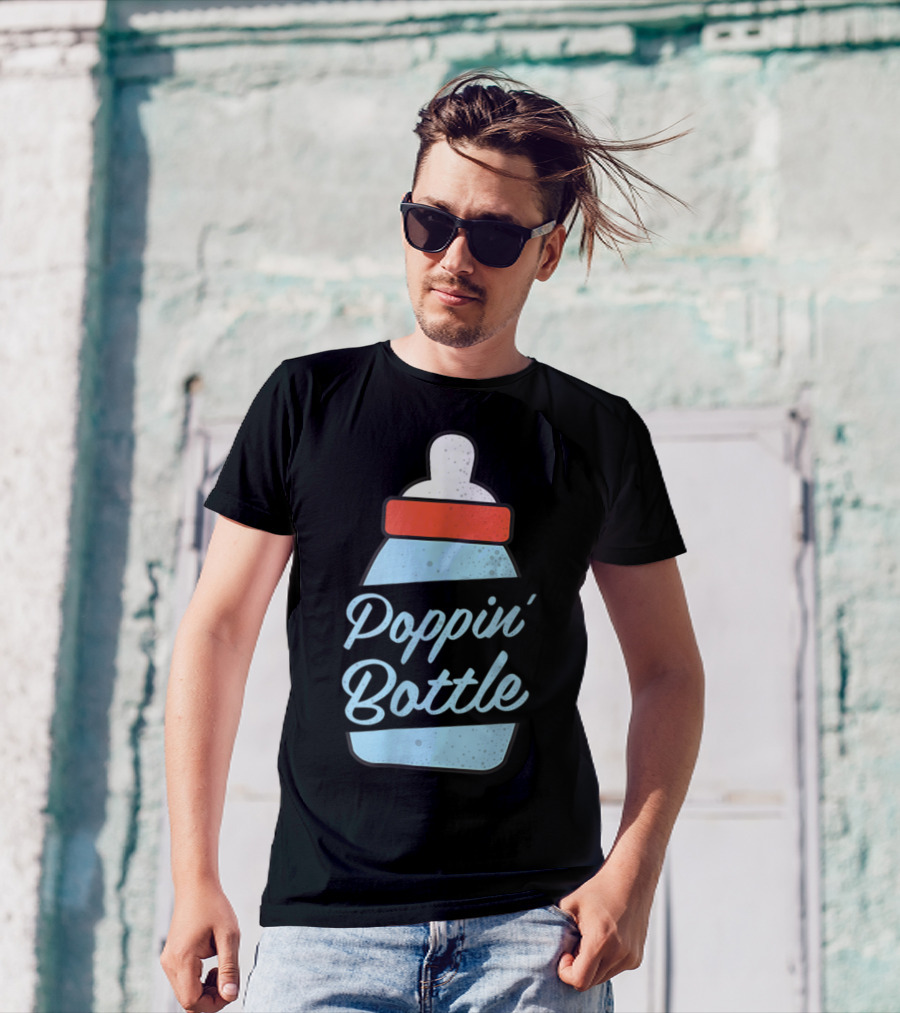Poppin Bottles New Mom And Dad Baby Bottle T-Shirt