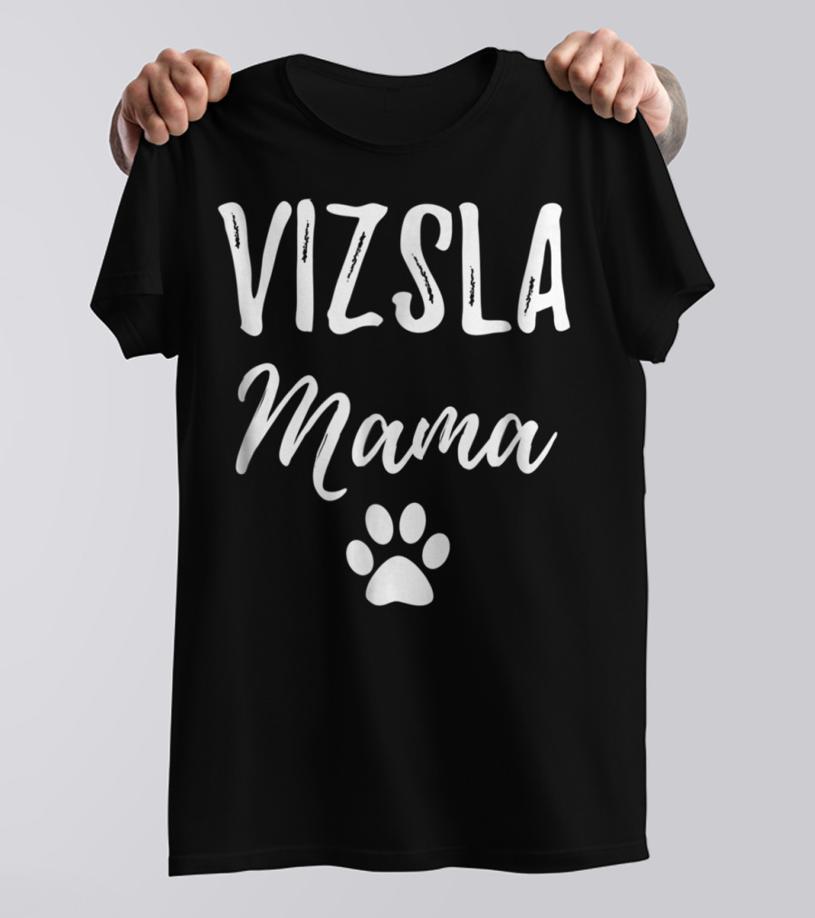 Vizsla Mama Paw Print T-Shirt