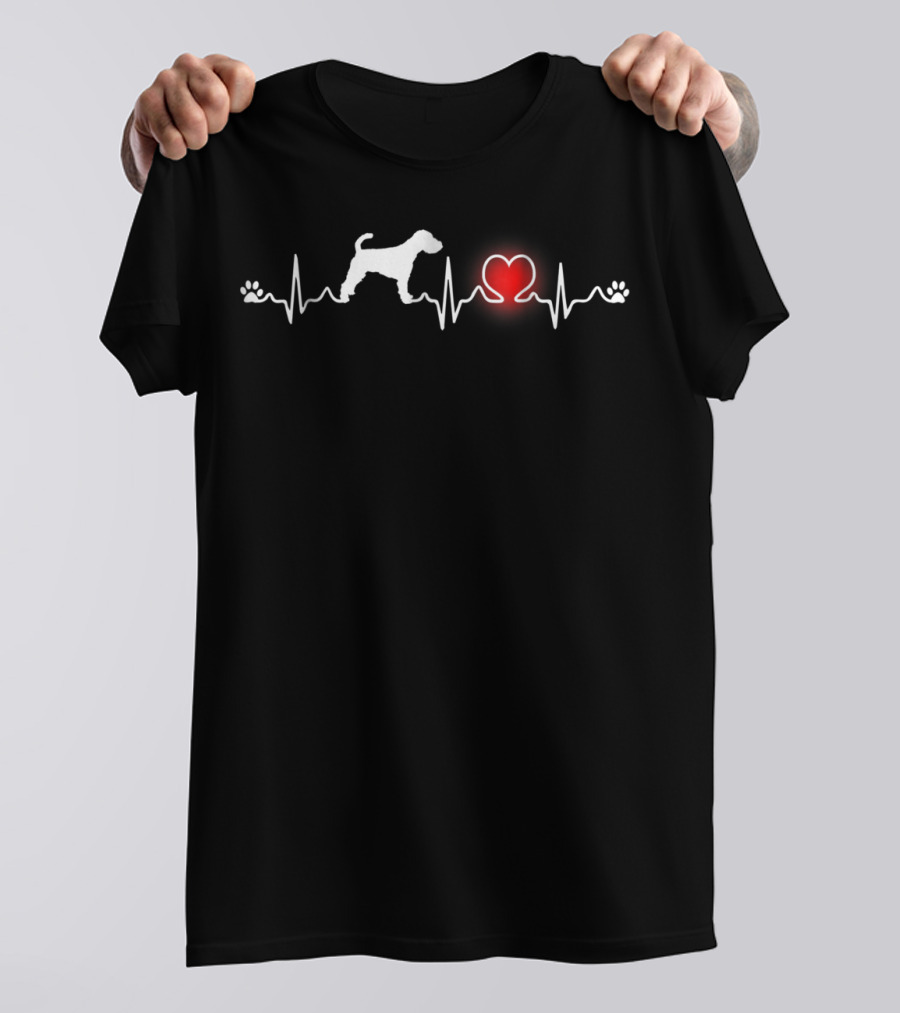 Welsh Terrier Heartbeat Paw Love T-Shirt