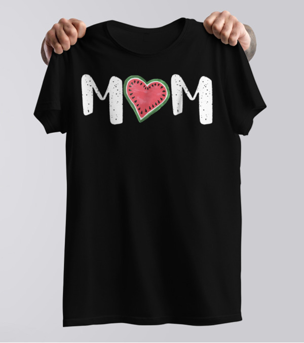 Mom Heart Watermelon T-Shirt