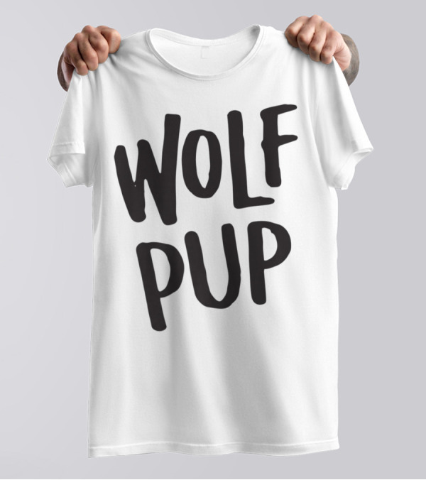 Wolf Pup Matching Family Baby Shower New Mom 14 Wolf Pup T-Shirt