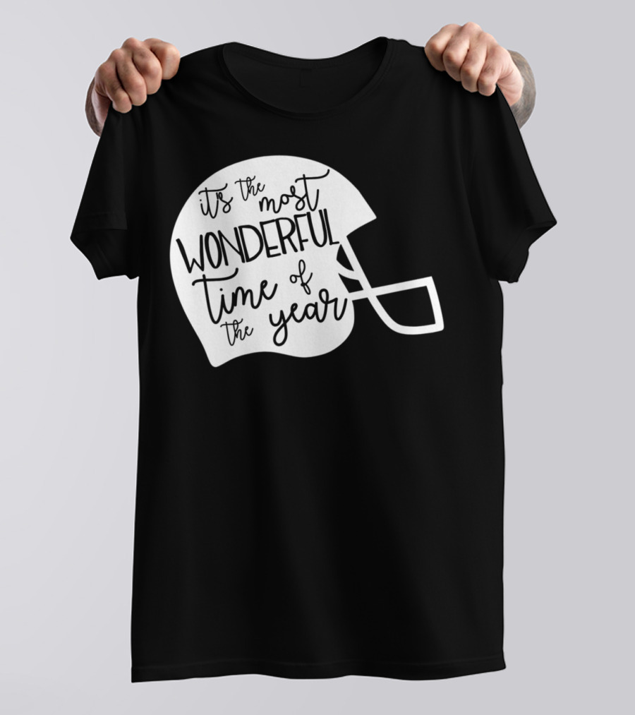 It's The Most Wonderful Time Of The Year Football Helmet Mom Mama Fan4 T-Shirt