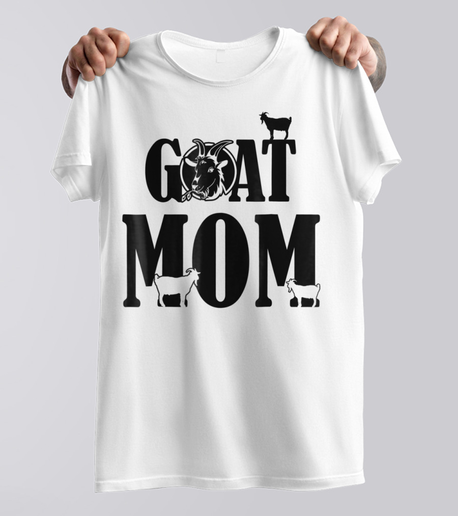 Proud Goat Mom With Cute Goat And Goat T-Shirt