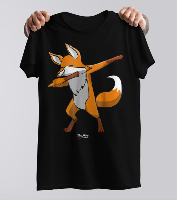 Dabbing Fox Dab Red Fox Animal Fox Mom Funny Fox Lover TeeHive T-Shirt